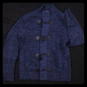 Express Men’s NavyBlue Sweater w/ zipper & buckle!